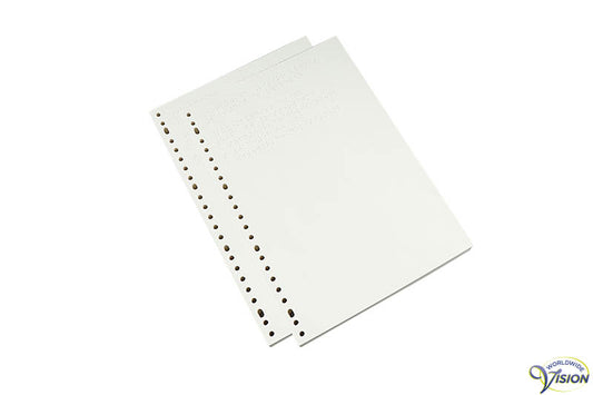 Braillepapier 160 gram geperforeerd formaat A4, 125 vel