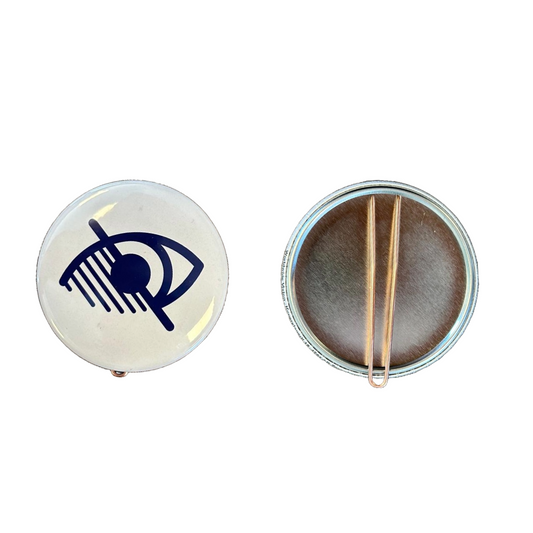 Slechtziend button met clip