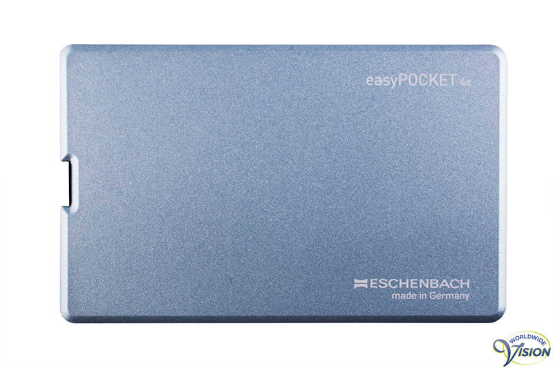 Eschenbach EasyPocket folding pocket magnifier with LED-illumination magnifies 4 X