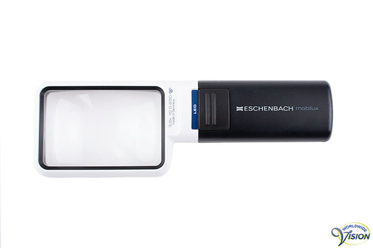 Eschenbach Mobilux LED handlichtloep rechthoek, vergroot 3,5 maal