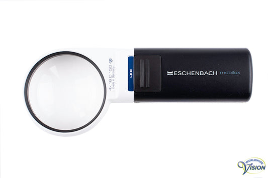 Eschenbach Mobilux LED handlichtloep rond, vergroot 4 maal