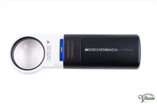 Eschenbach Mobilux LED handlichtloep rond, vergroot 7 maal