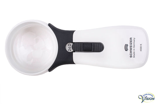 Schweizer ERGO-Lux MP Mobile LED handlichtloep, vergroot 6 maal, lens 55 mm