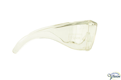 UV-Shield U-10 fitover filter glasses, large model, clear lenses allows 91% light through