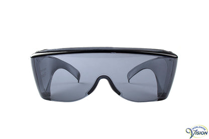 UV-Shield U-21 fitover filter glasses, large model, grey lenses allows 28% light through
