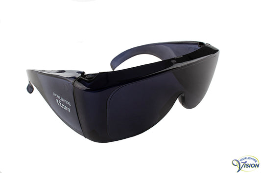 UV-Shield U-23 fitover filterbril, groot model, donkergrijs, 4% lichtdoorlaatbaar
