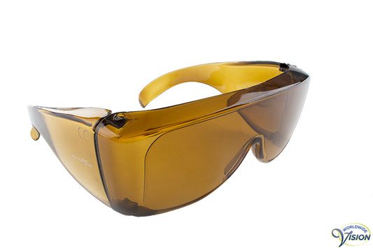 Noir-Shield 711 fitover filterbril groot model, lichtamber, 25% lichtdoorlaatbaar
