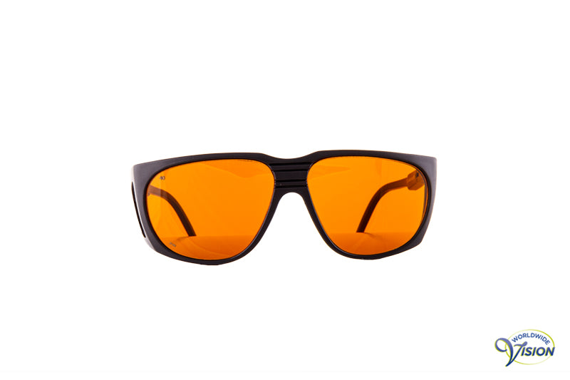 Spectra-Shield 422 non-fitover filter glasses, normal model, amber lenses allows 18% light through