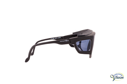 Spectra-Shield 421 fitover sun/side filter glasses (large model), grey lenses allows 28% light through.