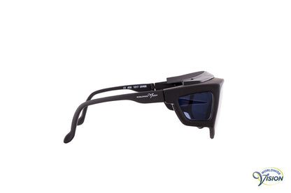 Spectra-Shield 422 fitover filter glasses, large model, dark-grey lenses allows 11% light through