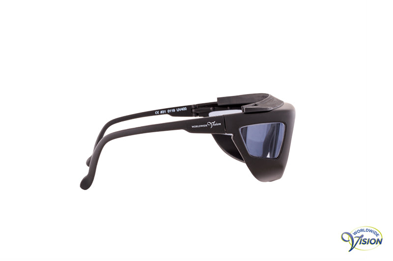 Spectra-Shield 421 fitover filter glasses, small model, grey lenses allows 28% light through