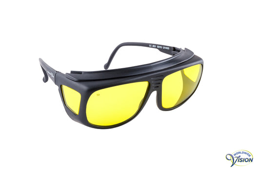 Spectra-Shield 450 fitover filterbril, klein model, geel, 87% lichtdoorlaatbaar
