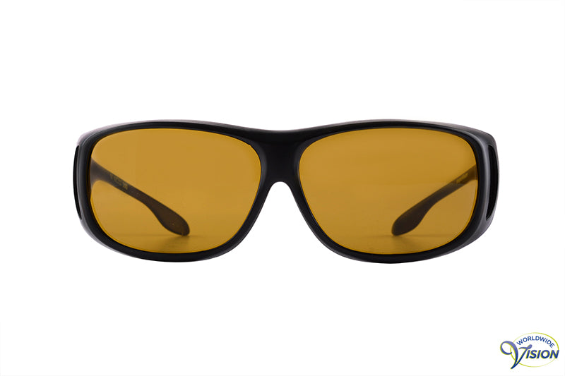 ImproVision C500 tinted fitover sun/filter glasses, bronze colored lenses allows 22% light through