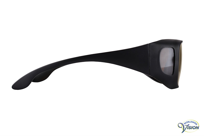 ImproVision C500 tinted fitover sun/filter glasses, bronze colored lenses allows 22% light through