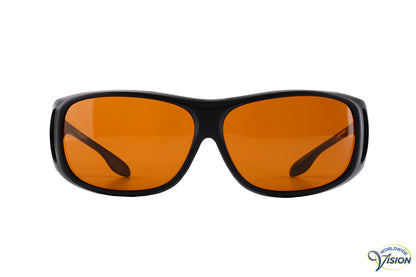 ImproVision 511 tinted fitover filter glasses, copper colored lenses allows 18% light through