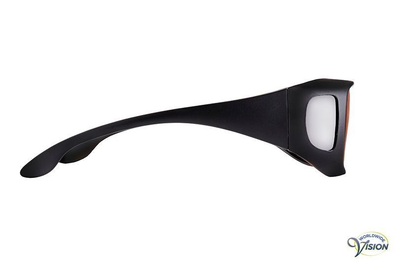 ImproVision 511 tinted fitover filter glasses, copper colored lenses allows 18% light through