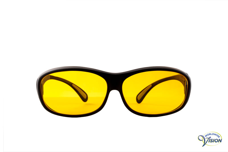 MultiLens Biocover 500 fitover filter glasses, yellow lenses, allows 72% light through