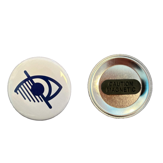 Slechtziend button met magneet