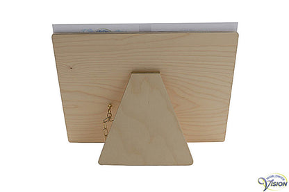 Wooden reading-stand with adjustable angle