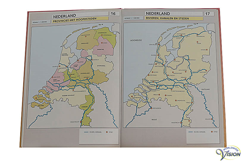 Evenaar atlas met Nederland