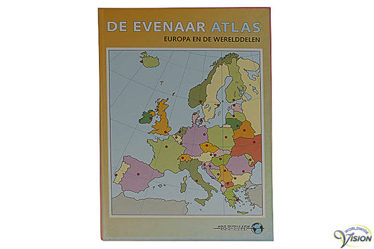 Evenaar atlas met Europese landen