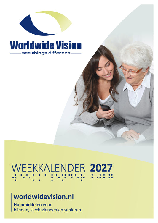 Weekkalender 2027 A4 Grootletter
