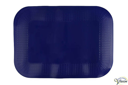 Antislip matje 25 x 36 cm, kleur blauw