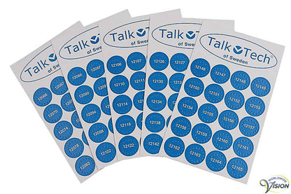 PennyTALKS zelfklevende voelbare labels, 300 stuks, kleur blauw, serie A2