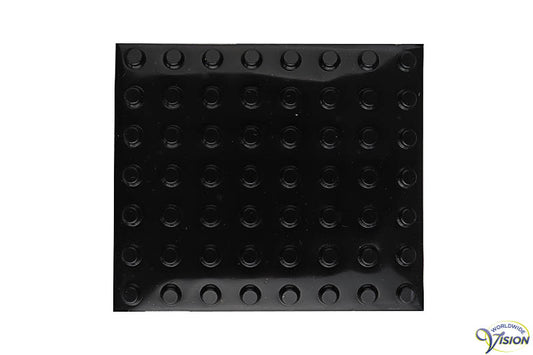 Reliefrondjes bump-ons, zwart, diameter 8 mm