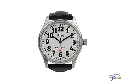 Gardé Jumbo unisex horloge met witte wijzerplaat van 33 mm