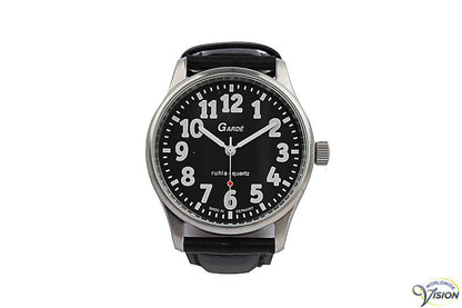 Gardé Jumbo unisex horloge met zwarte wijzerplaat van 33 mm