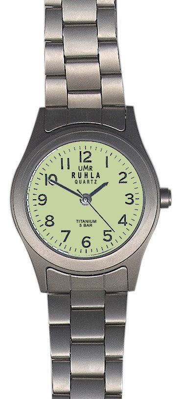 Ruhla tintanium horloge gele WP 27 mm