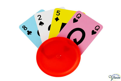 Speelkaarten met contrasterende achtergrond kleur, type Icatcher
