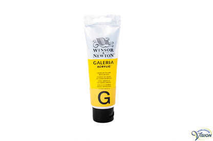 Winsor & Newton acrylverf, tube 120 ml, kleur geel