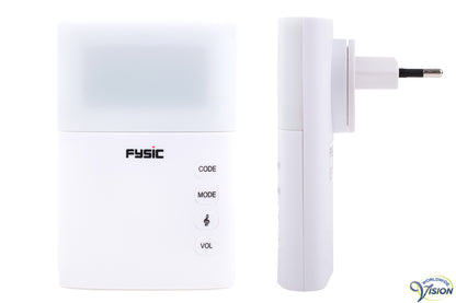 Fysic FD-110 wireless doorbell with flash light