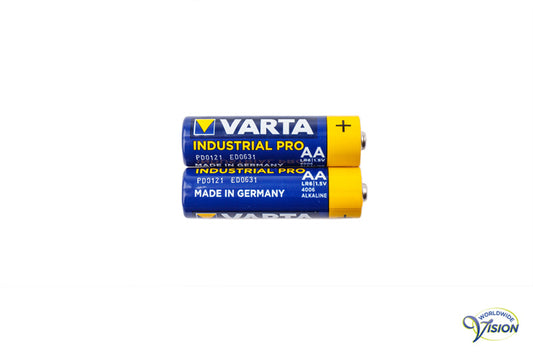 Batterij type AA, alkaline, model LR06, per 4 stuks.