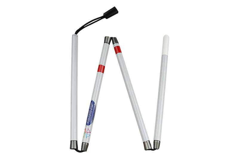 Taststok carbonfiber opvouwbaar in vijf delen, lengtes 110 t/m 160 cm