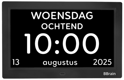 BBrain Analoge wifi Dementieklok zwart