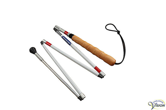 Ultraflex taststok, opvouwbaar in vijf delen, 168 cm