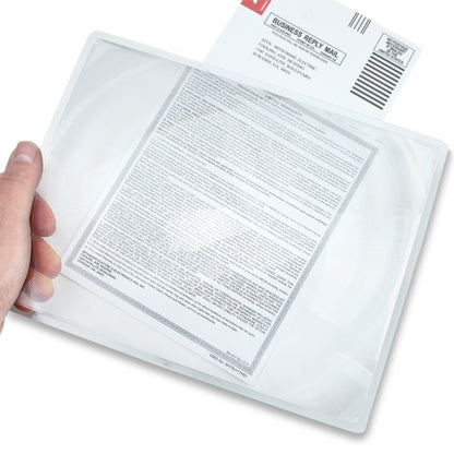 Page magnifier, rigid A4 format