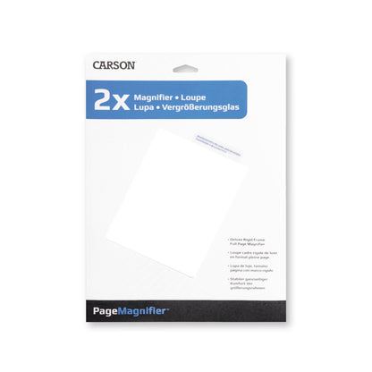 Page magnifier, rigid A4 format