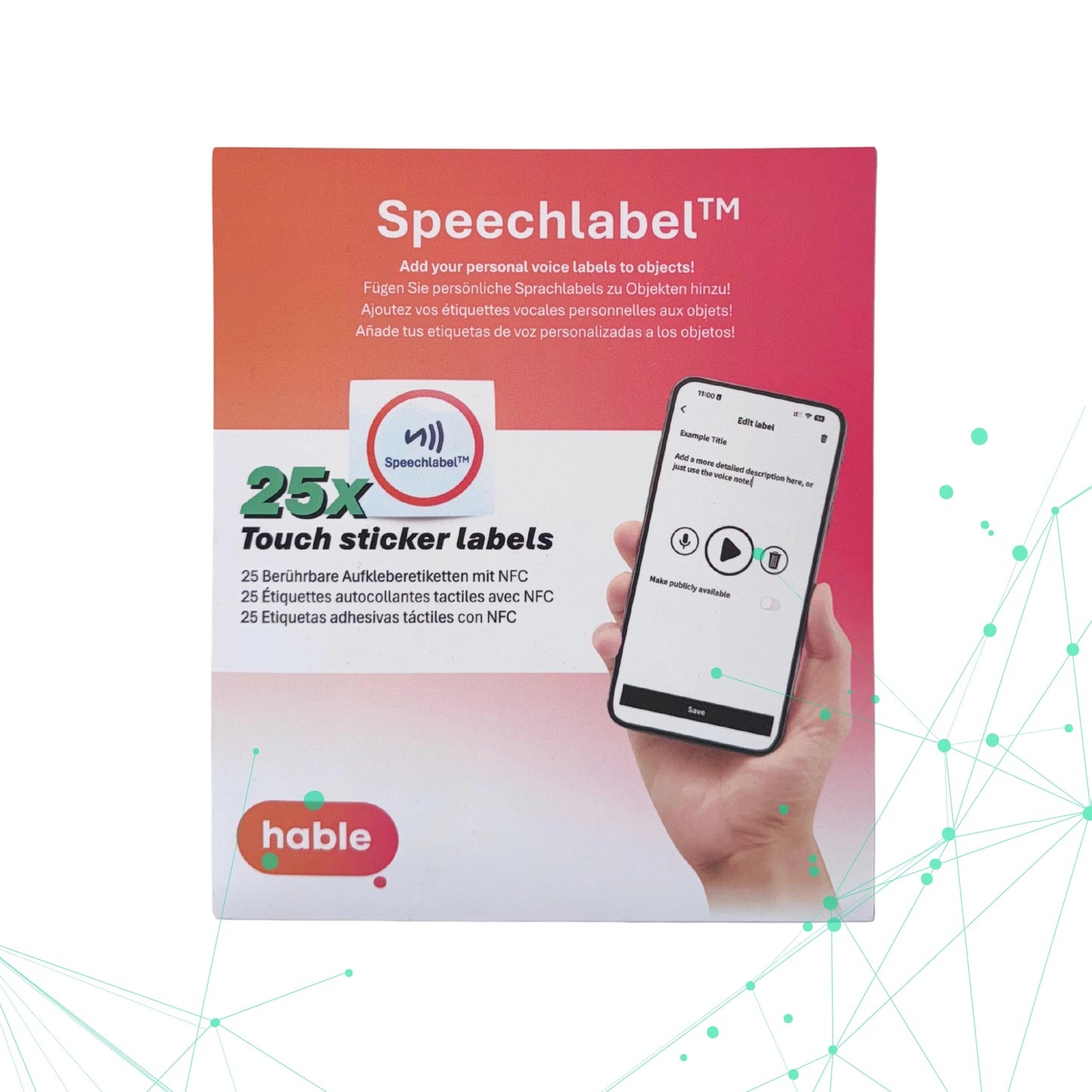 Speechlabel™ NFC stickers (25 st)