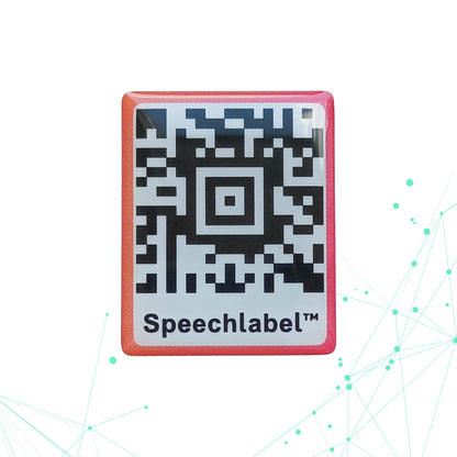Speechlabel™ dikke QR code stickers (25 st)