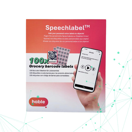 Speechlabel™ dunne QR code stickers (100 st)