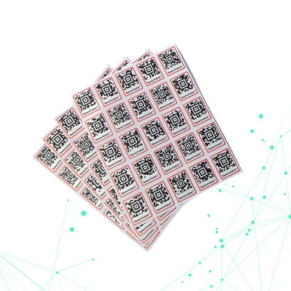 Speechlabel™ dunne QR code stickers (100 st)