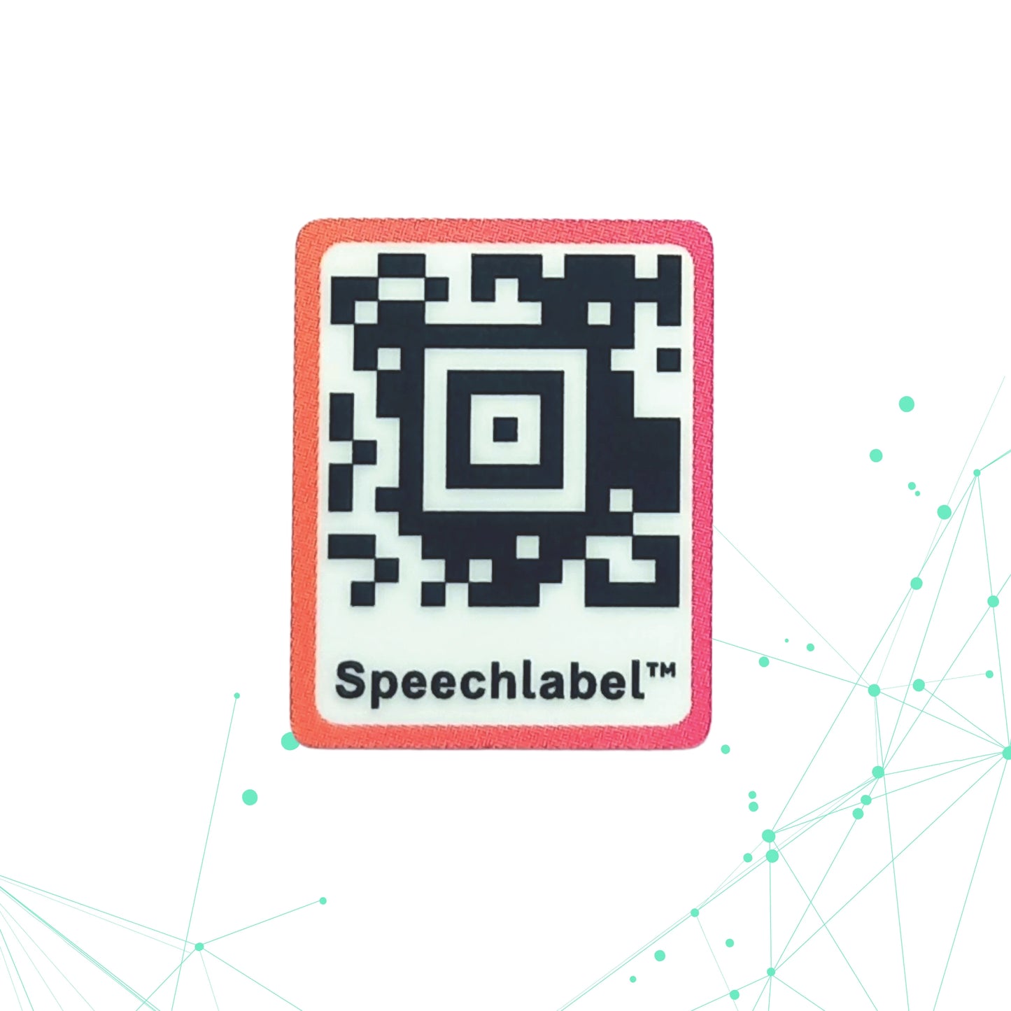 Speechlabel™ dunne QR code stickers (100 st)
