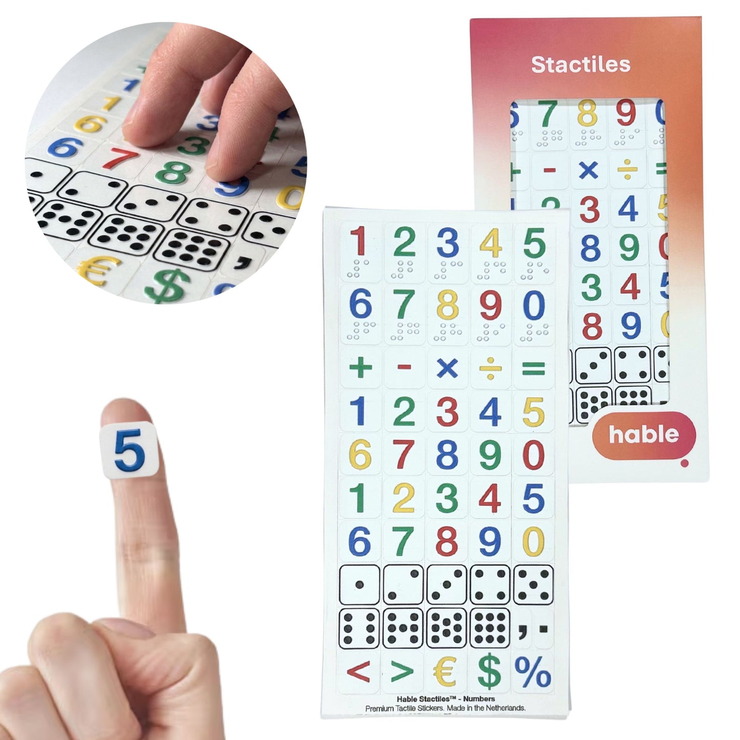 Stactiles™ - Voelbare Stickers - Getallen
