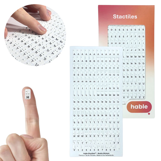 Stactiles™ - Tactiele Stickers - Premium Kleine Braille Stickers (180)