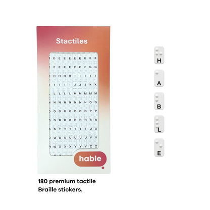 Stactiles™ - Tactiele Stickers - Premium Kleine Braille Stickers (180)