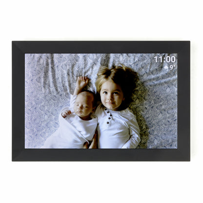 Digitale fotoframe met Frameo-app Zwart